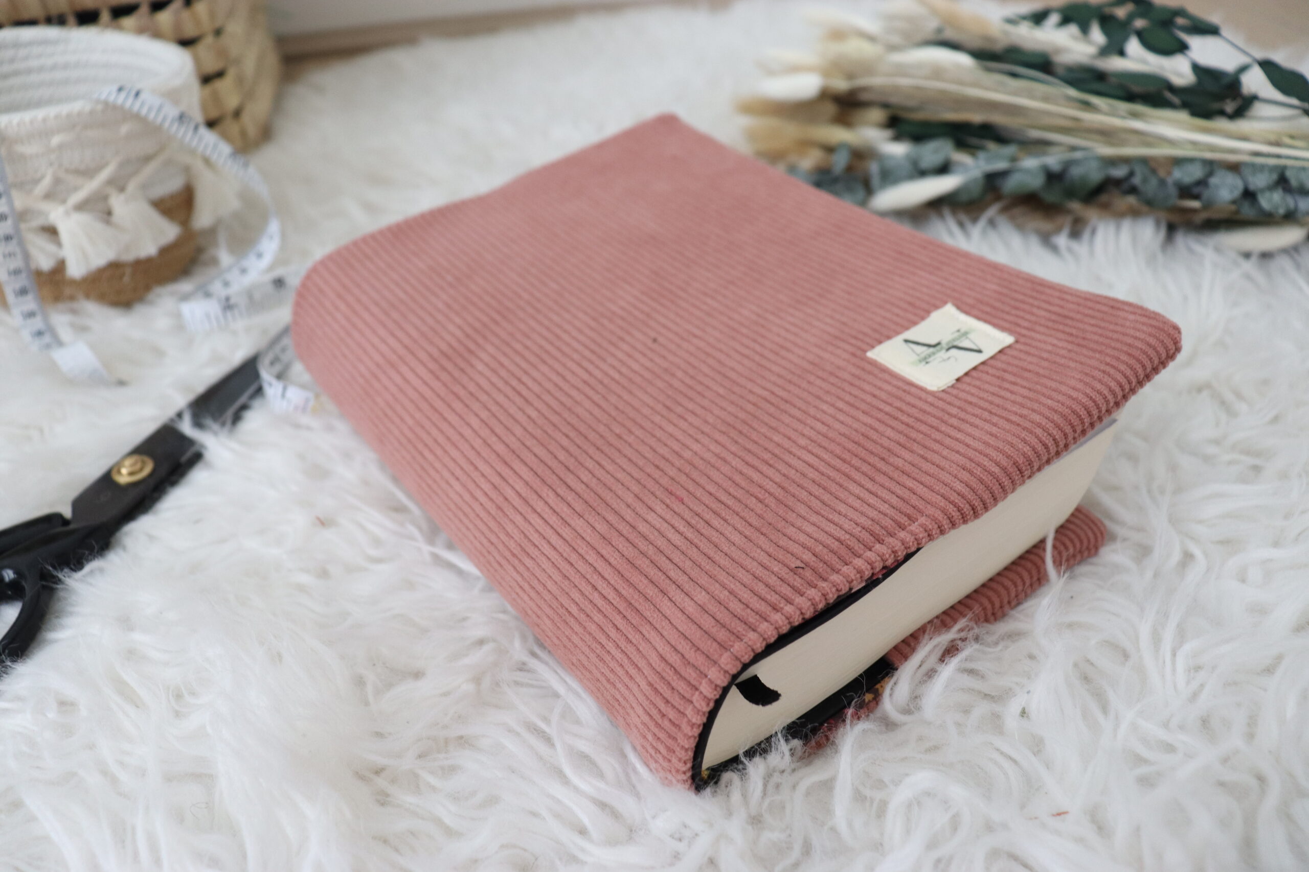 Protège coran Velours côtelé rose – Image 8