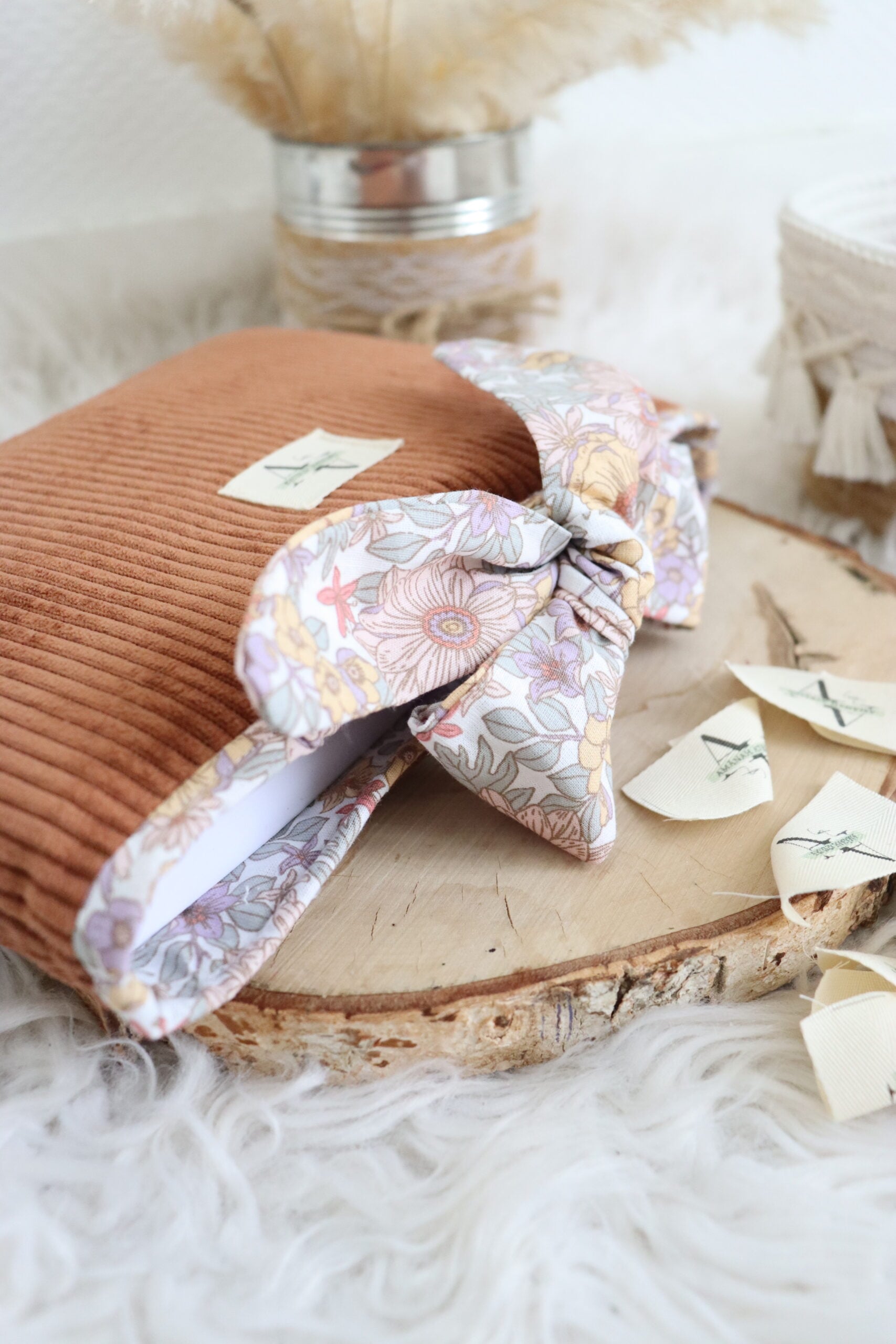 Pochette velours rouille – Image 2