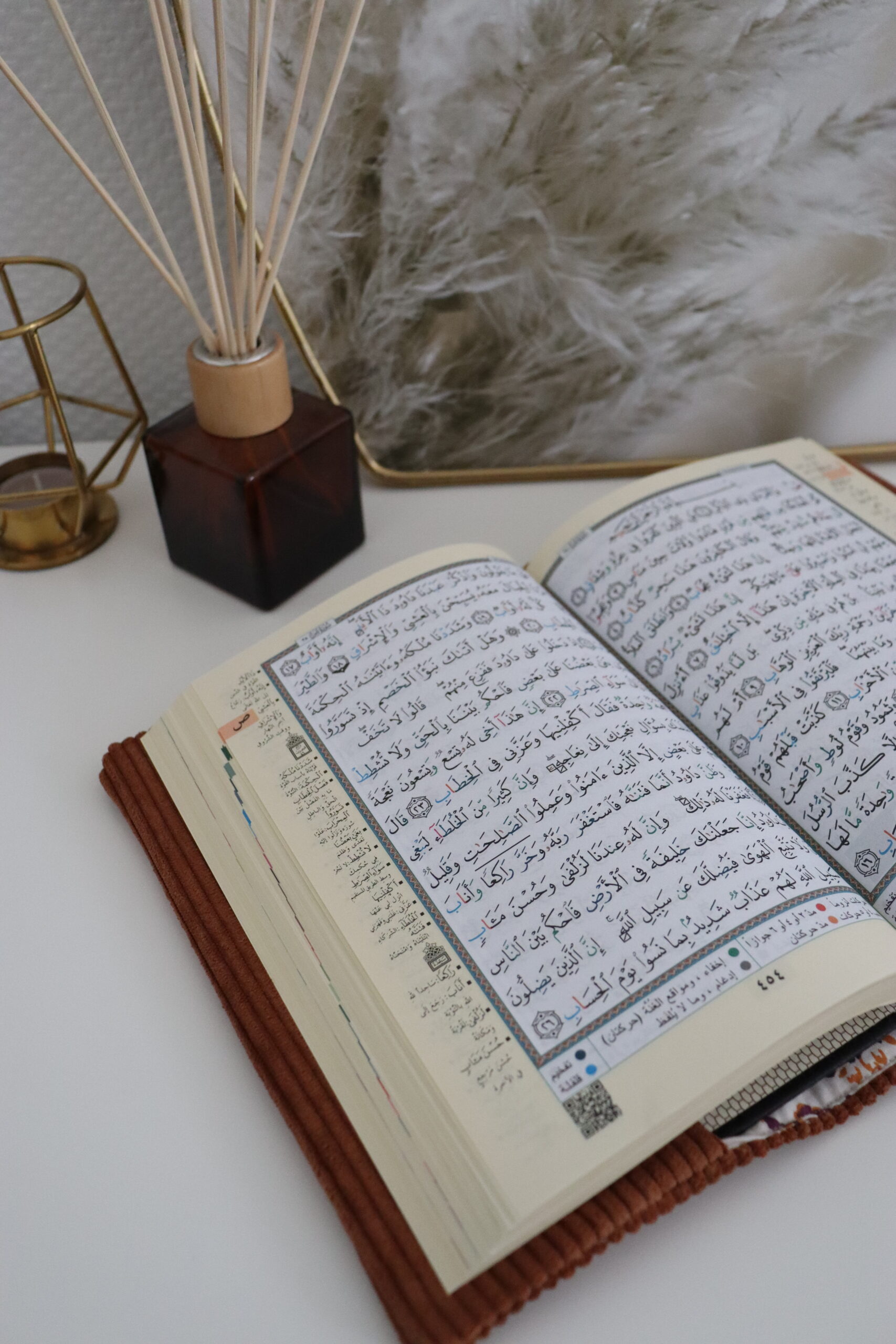 Protège coran Velours côtelé rouille – Image 2