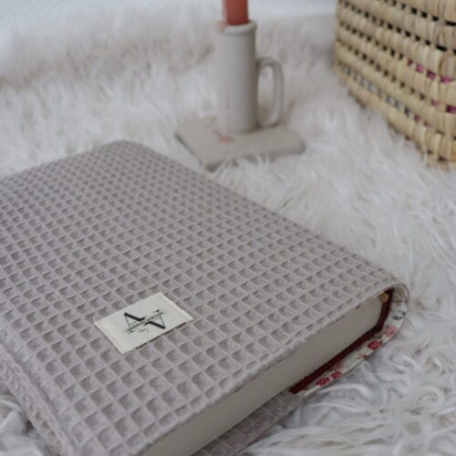 Protège coran Nid d’abeille taupe