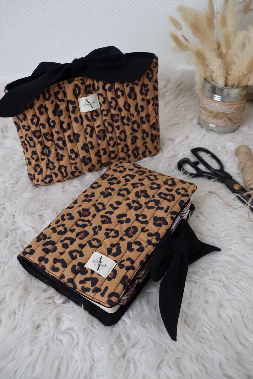 Protège Coran avec liens à nouer « Léopard » – Image 4