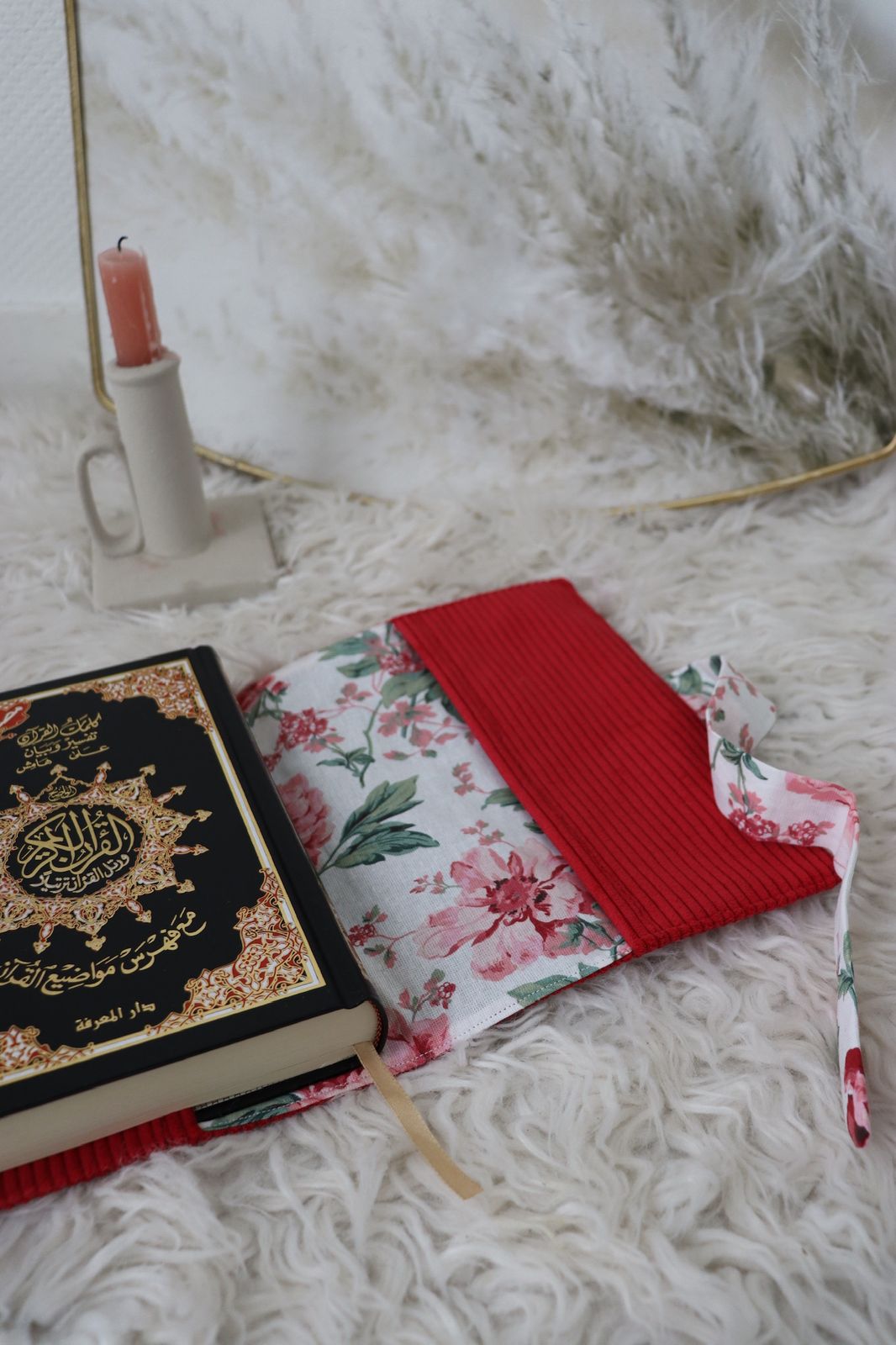 Protège coran velours rouge – Image 2