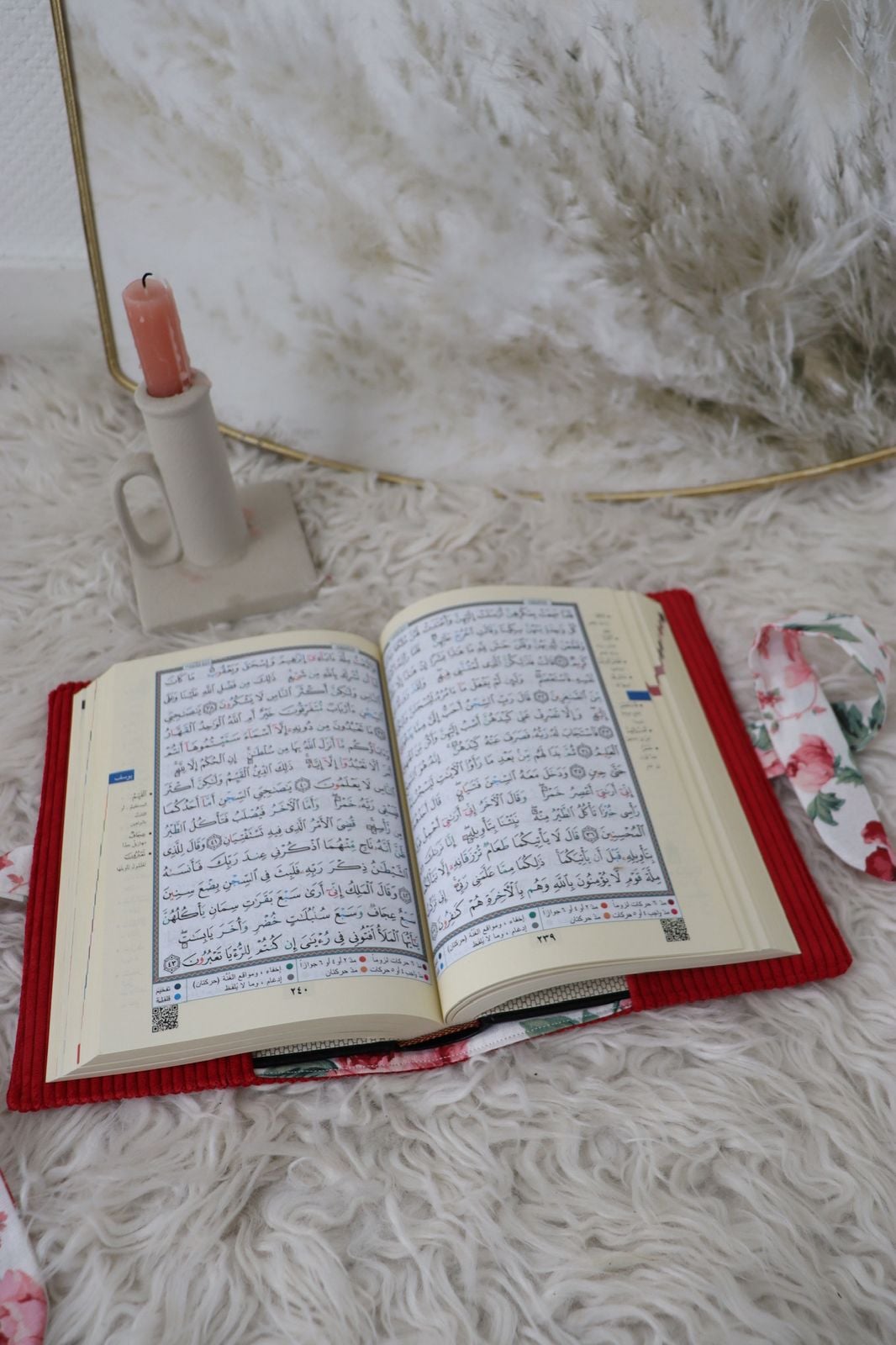 Protège coran velours rouge – Image 3