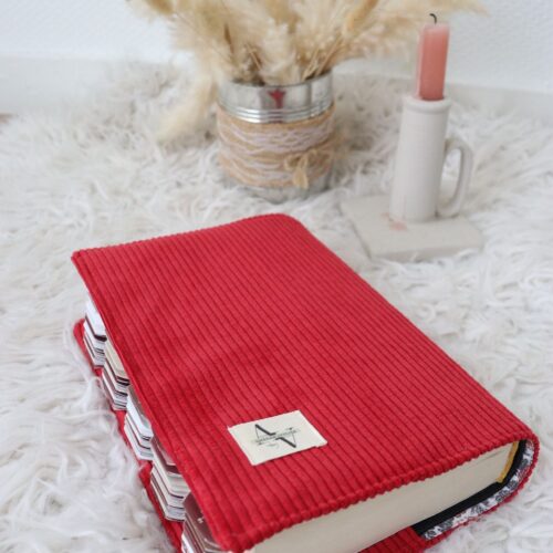 Protège coran velours rouge